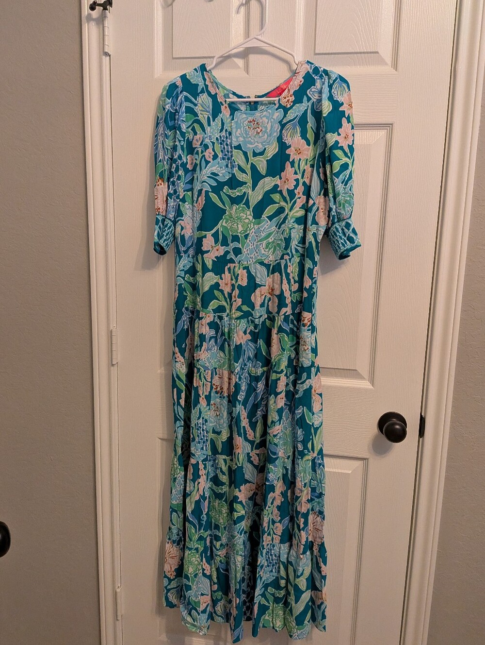 Lilly Pulitzer NWT Ameilia Elbow Midi Dress Hot On The Vine Sz 6